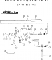 アネストIwata　エアーブラシ部品　HP-ＴＲ　ＴＲ１　ＴＲ２用　ピストンＯリングの通販ページです。