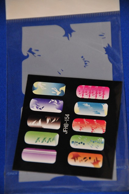 海外輸入品　ネイル　ステンシル（エアーブラシ）　ネイルテンプレート